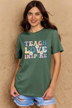 Load image into Gallery viewer, TEACH LOVE INSPIRE Graphic Cotton T-Shirt