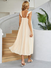 Load image into Gallery viewer, Ruffled V-Neck Midi Dress