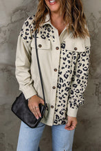 Load image into Gallery viewer, Double Take Leopard Print Pocketed Corduroy Jacket