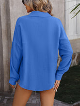 Load image into Gallery viewer, Textured Dropped Shoulder Shirt