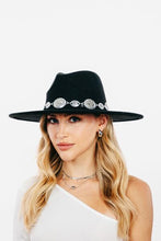 Load image into Gallery viewer, Fame Flat Brim Fedora Hat