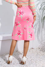 Load image into Gallery viewer, Floral Print Knee Length Skirt