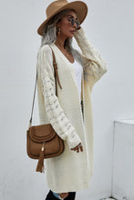 Load image into Gallery viewer, Double Take Horizontal Ribbing Open Front Duster Cardigan