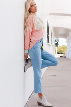 Load image into Gallery viewer, Double Take Contrast Long Sleeve Hooded Shirt