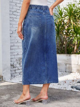 Load image into Gallery viewer, Optimista Denim Skirt with Pockets