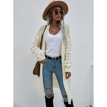 Load image into Gallery viewer, Double Take Horizontal Ribbing Open Front Duster Cardigan