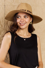 Load image into Gallery viewer, Wild One Leopard Ribbon Straw Hat