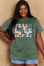 Load image into Gallery viewer, TEACH LOVE INSPIRE Graphic Cotton T-Shirt