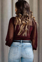 Load image into Gallery viewer, Mesh Long Sleeve Velvet Bodysuit