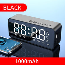 Load image into Gallery viewer, Wireless Bluetooth Speaker Small Mini Alarm Clock Portable Cannon Mini Voice Broadcast the Card Instert Vehicular Audio System