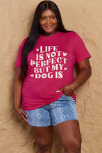 Load image into Gallery viewer, Dog Slogan Graphic Cotton T-Shirt