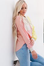 Load image into Gallery viewer, Double Take Contrast Long Sleeve Hooded Shirt