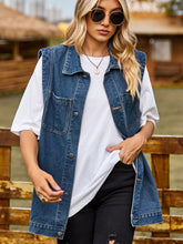 Load image into Gallery viewer, Button Down Denim Vest