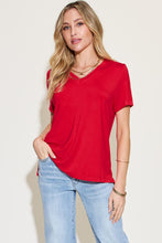 Load image into Gallery viewer, Basic Bae V-Neck High-Low T-Shirt
