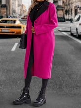 Load image into Gallery viewer, Collared Neck Buttoned Longline Coat