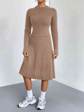 Load image into Gallery viewer, Rib-Knit Sweater and Skirt Set