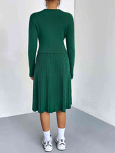 Load image into Gallery viewer, Rib-Knit Sweater and Skirt Set