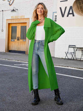 Load image into Gallery viewer, Collared Open Front Duster Cardigan