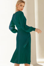 Load image into Gallery viewer, Favored Pleated Sweater Dress