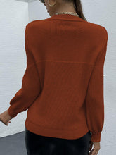 Load image into Gallery viewer, Pearl Round Neck Sweater