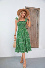 Load image into Gallery viewer, Evergreen Ruffled Midi Dress