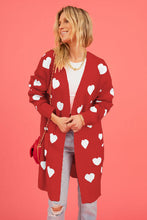 Load image into Gallery viewer, Heart Cardigan with Pockets