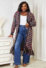 Load image into Gallery viewer, Double Take Fringe Hem Cardigan