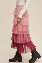 Load image into Gallery viewer, Lacey Tulle Midi Skirt
