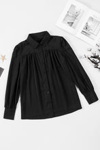 Load image into Gallery viewer, Gathered Detail Puff Sleeve Shirt