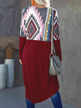 Load image into Gallery viewer, Printed Open Front Cardigan with Pockets