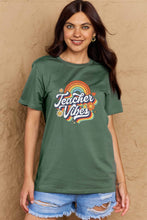 Load image into Gallery viewer, TEACHER VIBES Graphic Cotton T-Shirt