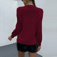 Load image into Gallery viewer, Pearl Round Neck Sweater