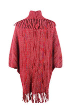 Load image into Gallery viewer, Fringe Detail Printed Poncho