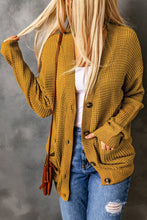 Load image into Gallery viewer, Drop Shoulder Button Down Pocketed Cardigan