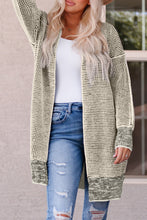 Load image into Gallery viewer, Woven Right Heathered Open Front Longline Cardigan