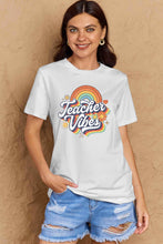 Load image into Gallery viewer, TEACHER VIBES Graphic Cotton T-Shirt