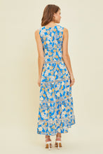 Load image into Gallery viewer, HEYSON Printed Crochet Trim Maxi Dress