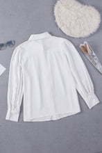 Load image into Gallery viewer, Gathered Detail Puff Sleeve Shirt