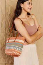 Load image into Gallery viewer, The Sand Straw Braided Striped Tote Bag
