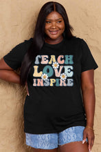 Load image into Gallery viewer, TEACH LOVE INSPIRE Graphic Cotton T-Shirt