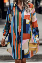 Load image into Gallery viewer, Patchwork Shirt Dress