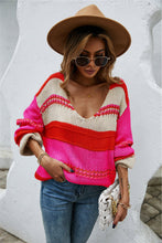 Load image into Gallery viewer, Color Block Scoop Sweater
