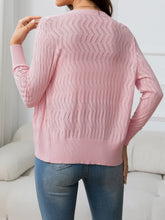 Load image into Gallery viewer, V-Neck Long Sleeve Buttoned Knit Top