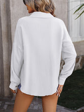 Load image into Gallery viewer, Textured Dropped Shoulder Shirt