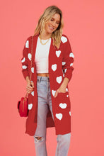 Load image into Gallery viewer, Heart Cardigan with Pockets