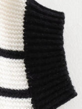 Load image into Gallery viewer, Striped Round Neck Short Sleeve Sweater