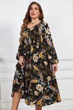 Load image into Gallery viewer, Melo Tie Belt Balloon Sleeve Midi Dress