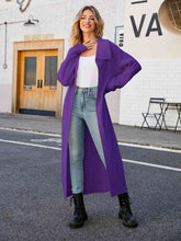 Load image into Gallery viewer, Collared Open Front Duster Cardigan