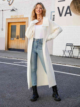 Load image into Gallery viewer, Collared Open Front Duster Cardigan
