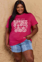 Load image into Gallery viewer, CREATE HAPPINESS Graphic Cotton T-Shirt